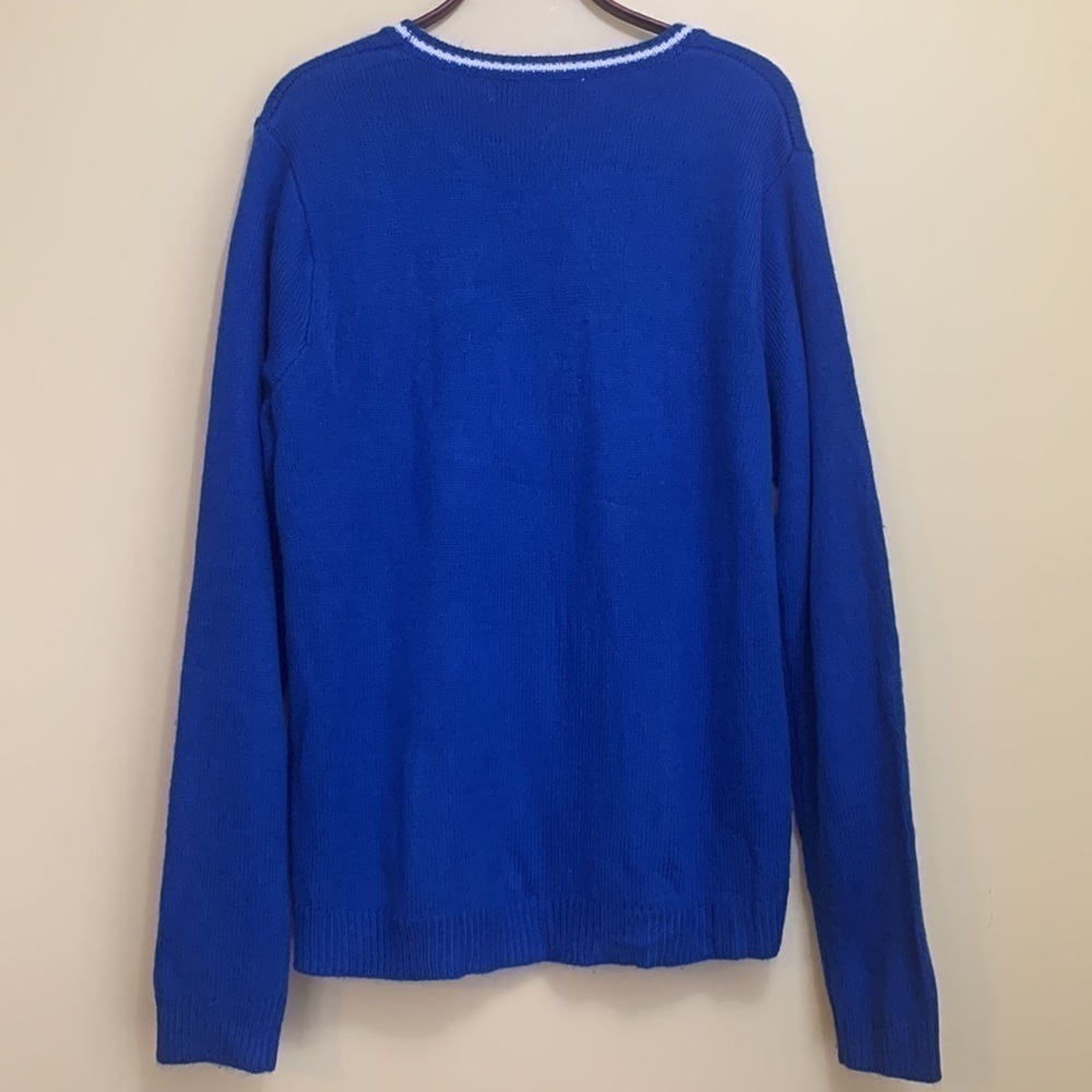 Jolly Sweaters | Blue “Bro Where’s The Party”Holiday Reindeer Unisex Sweater L - Picture 17 of 17
